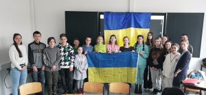 Unsere ukrainische Klasse mit ihren Preisträgern