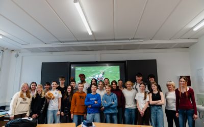 Ein American Footballspieler an unserer Schule